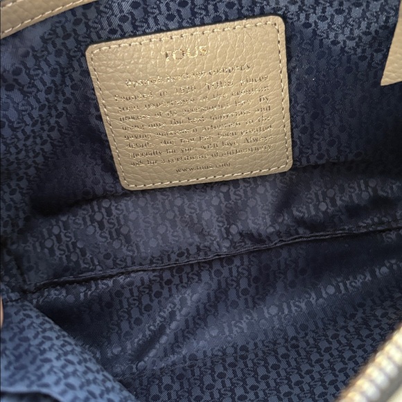 Tous Embossed Beige Pouch - Picture 3 of 6